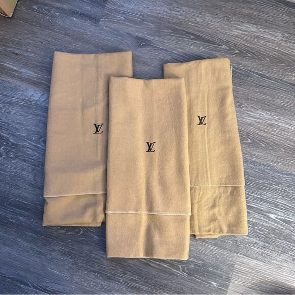 Set of 3 Authentic Louis Vuitton Handbag Dustbag 13.25" x 17.25" - Picture 1 of 3